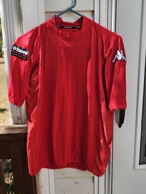 KAPPA Saeco Pro Cycling Team CANNONDALE Jersey Shirt Mens Medium Italy Red Flaw